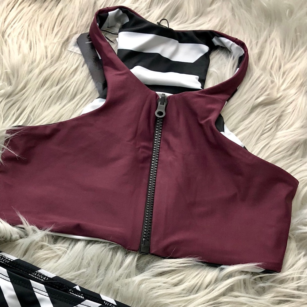 TAVIK FAYE HALTER REVERSIBLE SPORT SWIM TOP - Picture 7 of 8